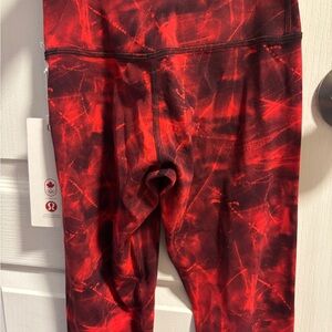 lululemon athletica Kids Fiery Red Patterned Leggings